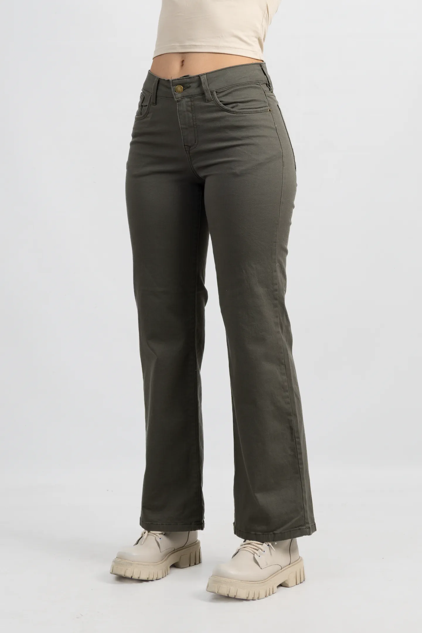 Art. 955 | Wide Leg Verde Cemento