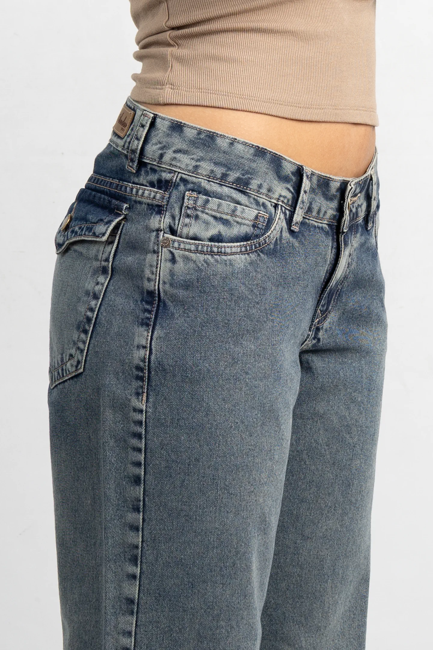 Art. 961 | Wide Leg Matizado Con Tapa
