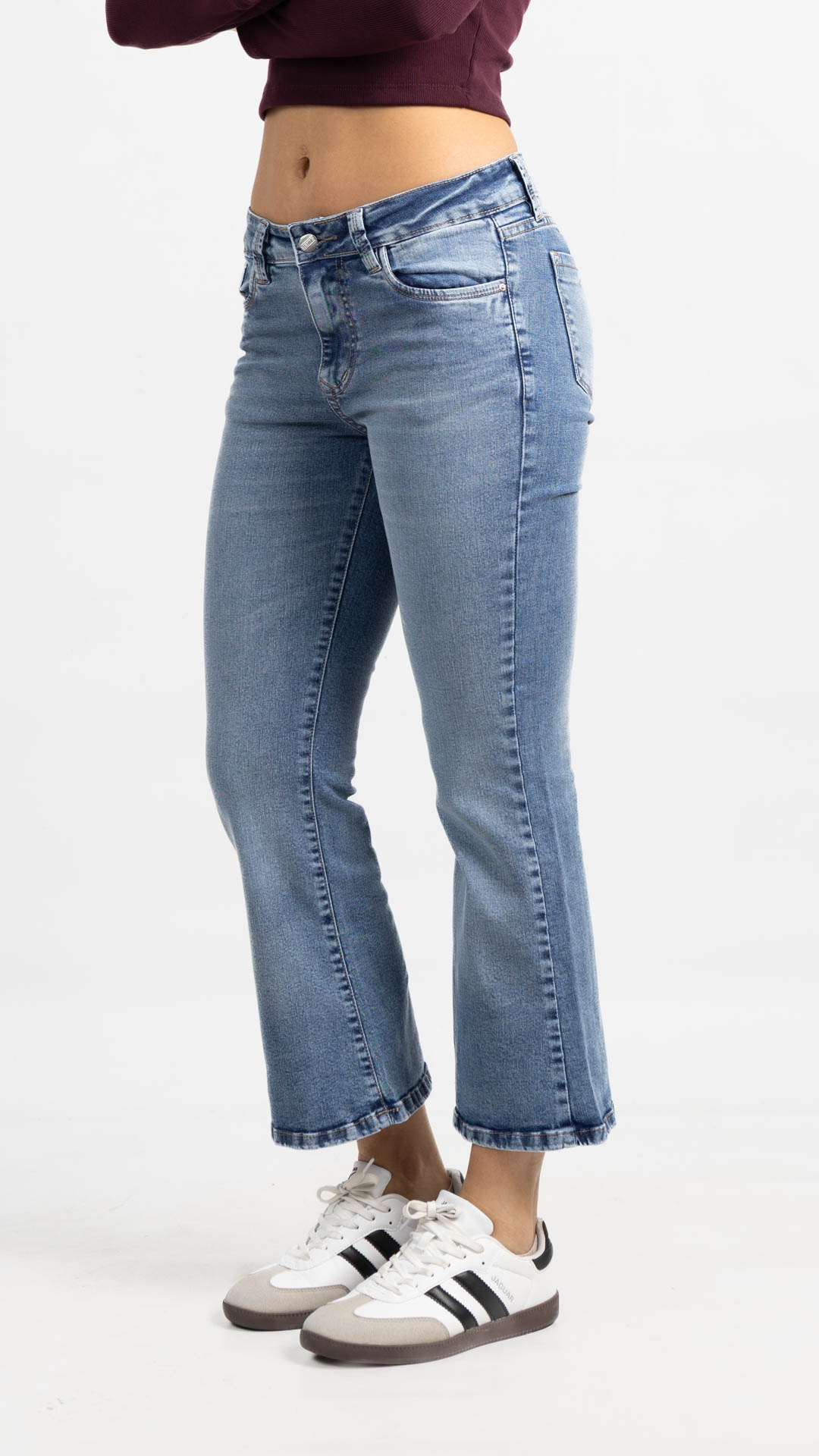 Art. 941 | Semi Oxford Crop Nevado Con Ruedo