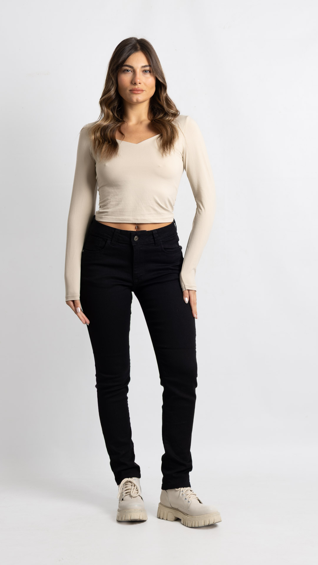 andar jeans 14 julio Sol-382 Art. 1003 | Skinny Mimos Black TM