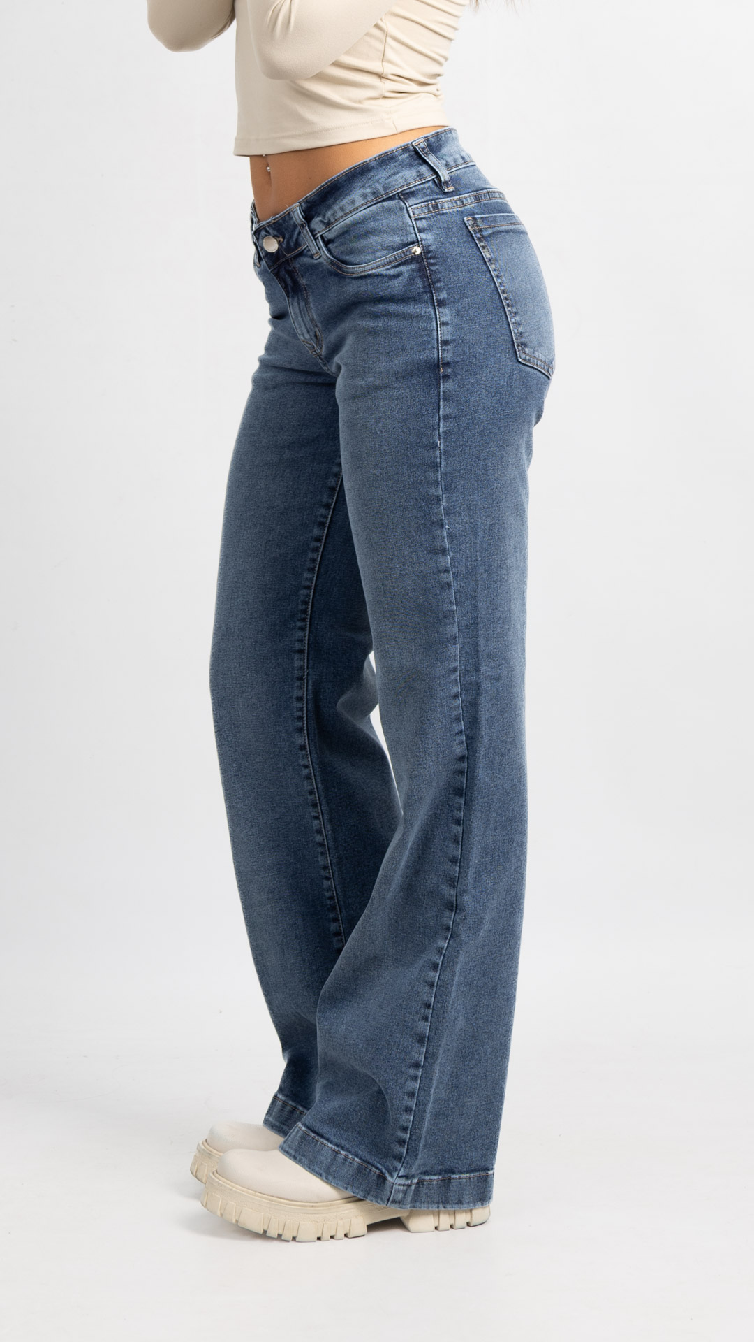 andar jeans 14 julio Sol-388 Art. 996 | Wide Leg Nevado Elastizado TB