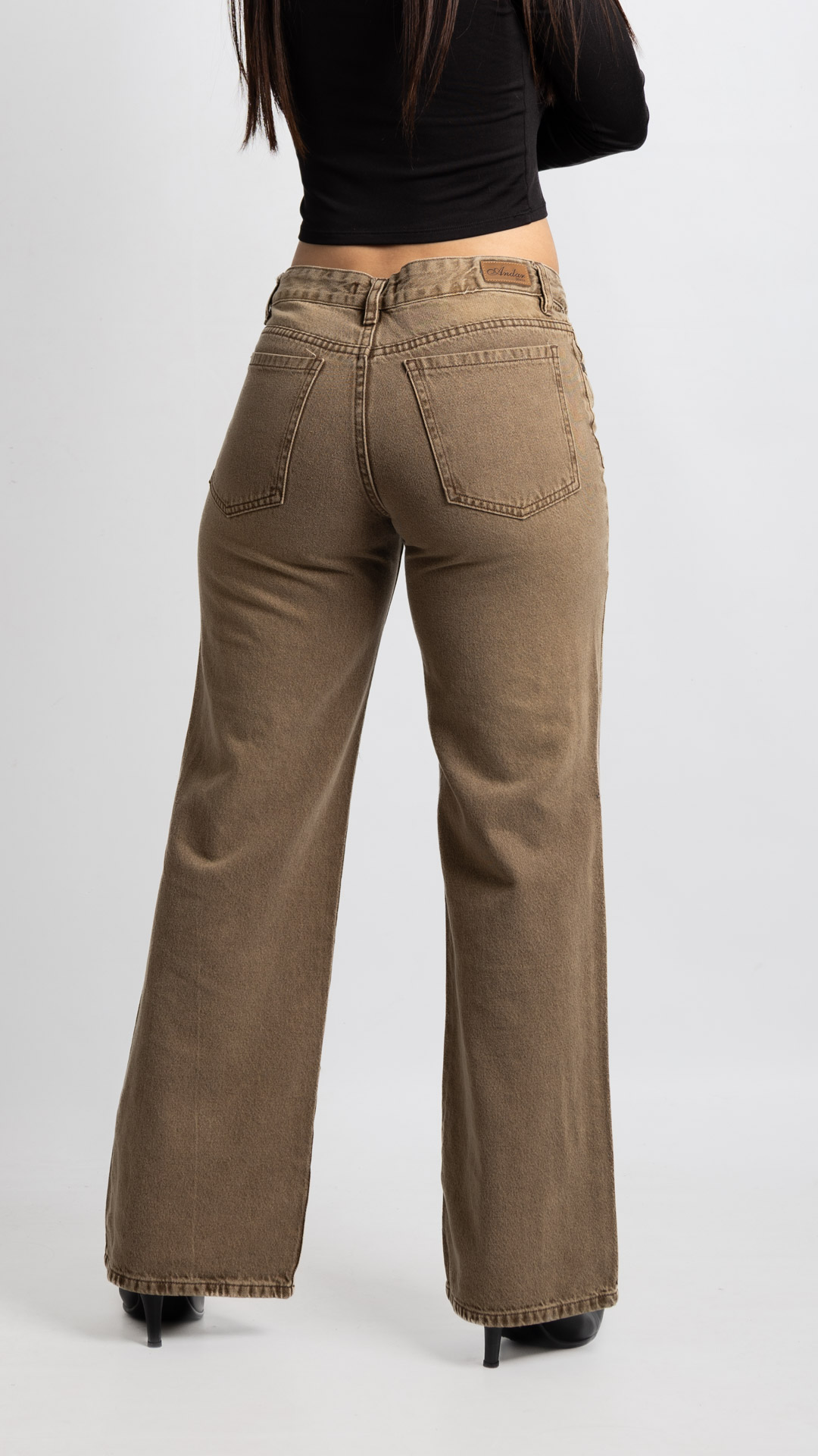 andar jeans 21 de julio -477 Art. 997 | Wide Leg Cardi Brown