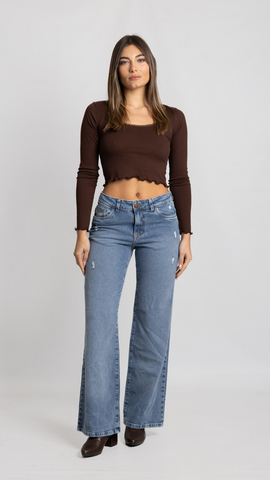 Art. 1012 | Wide Leg Sam Nevado C/Rotura
