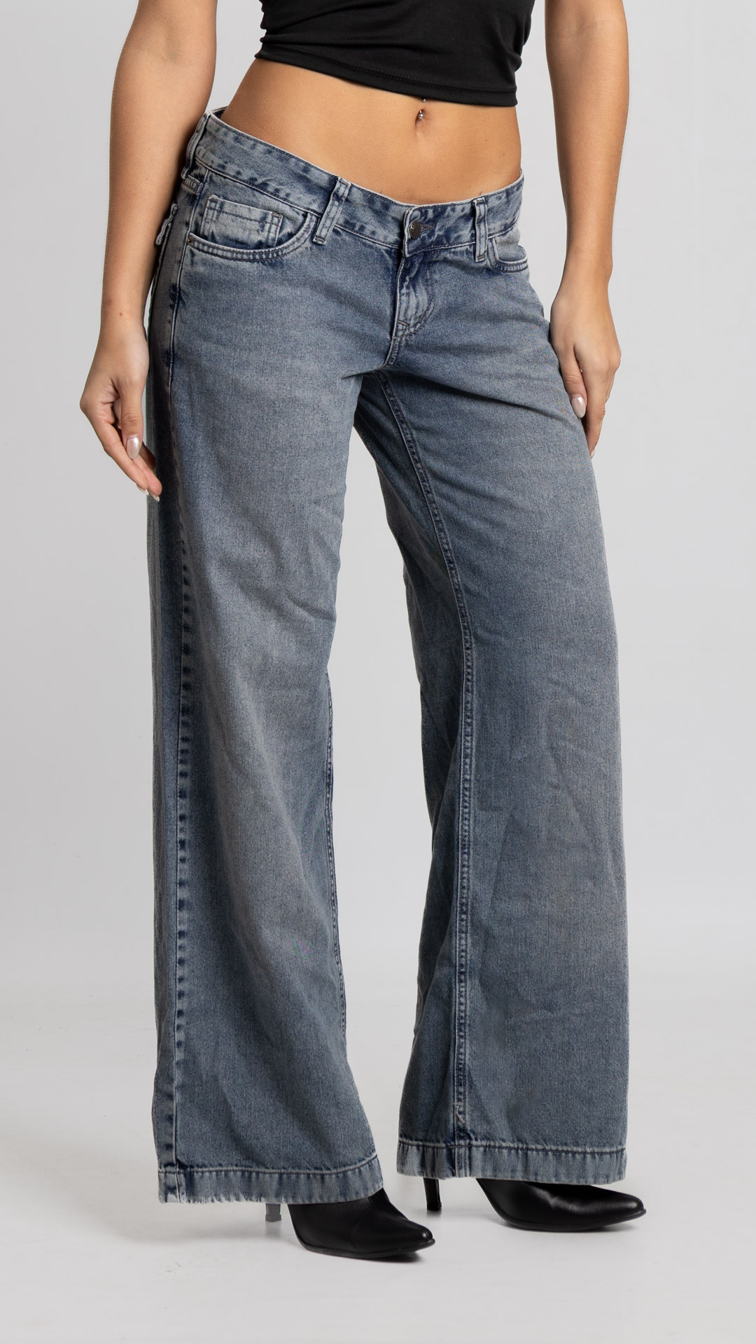 Art. 1016 | Wide Leg Matizado Con Tapa H/G