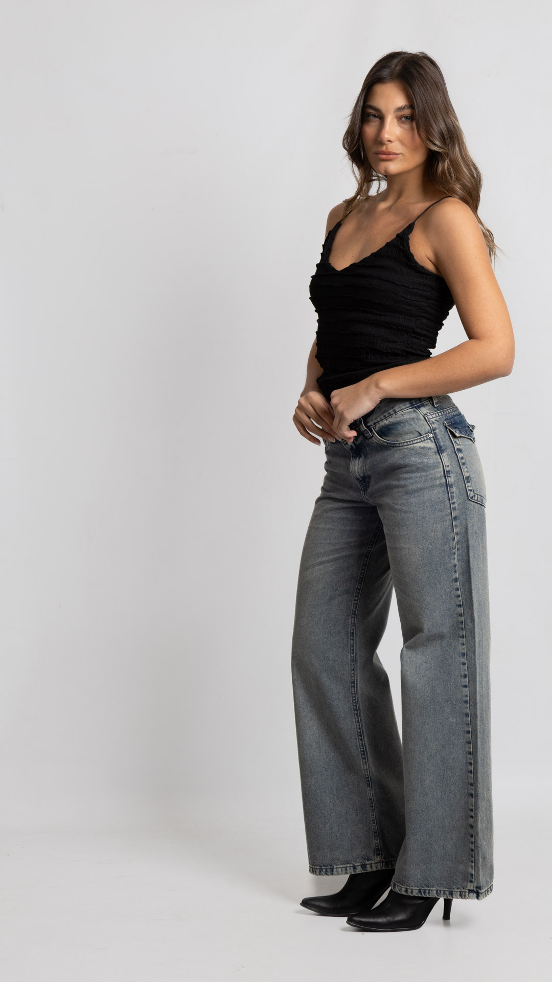 Art. 1046 | Wide Leg Matizado Tapa Trasera TM