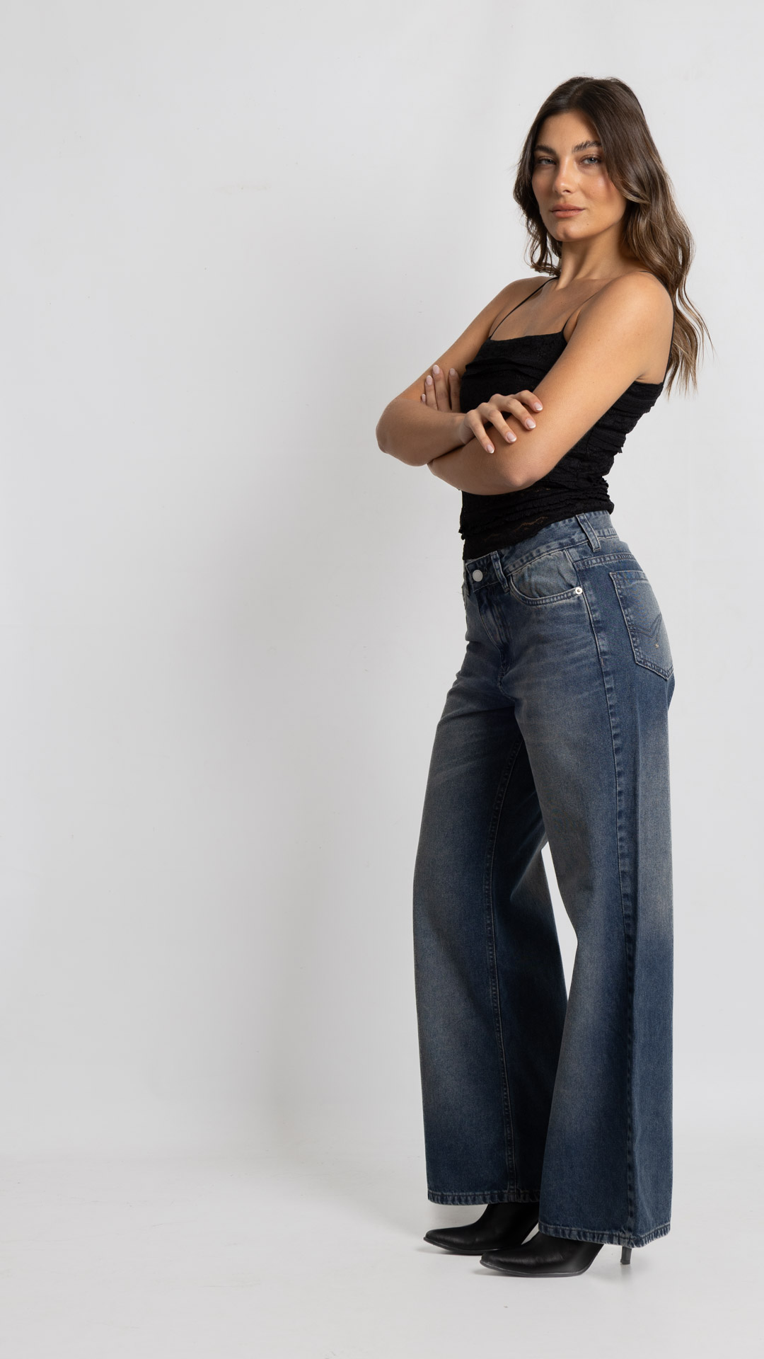 Art. 1035 | Wide Leg Matizado H/Gris TA