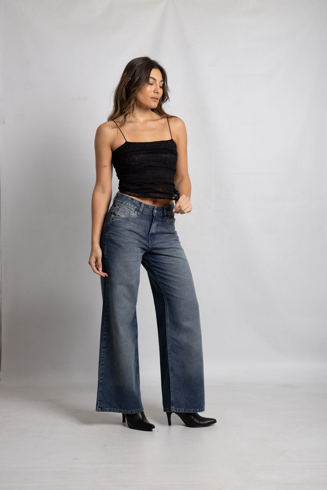 Art. 1035 | Wide Leg Matizado H/Gris TA
