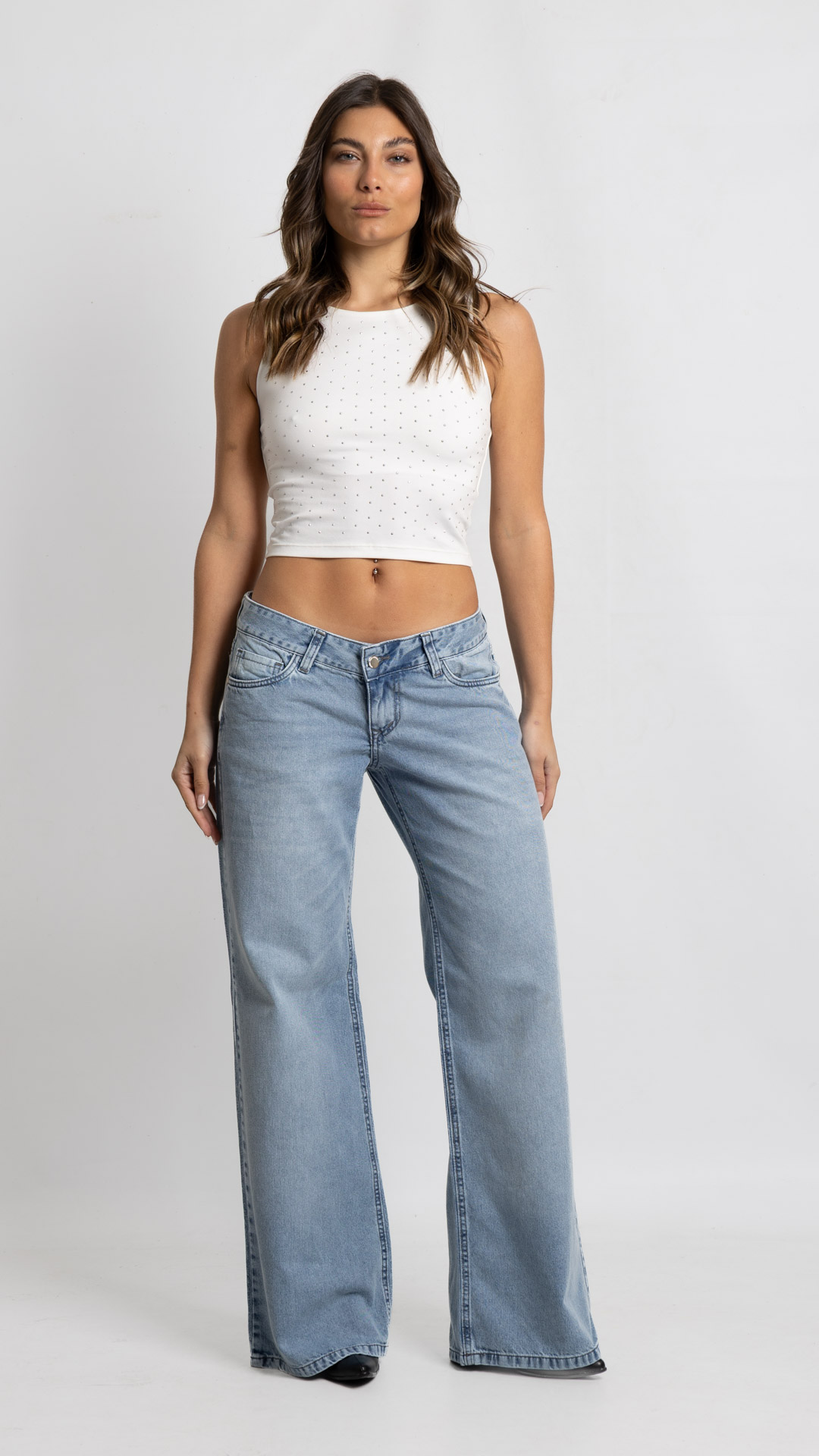 Art. 1028 | Wide Leg Nevado C/Dibujo H/G EXT/B