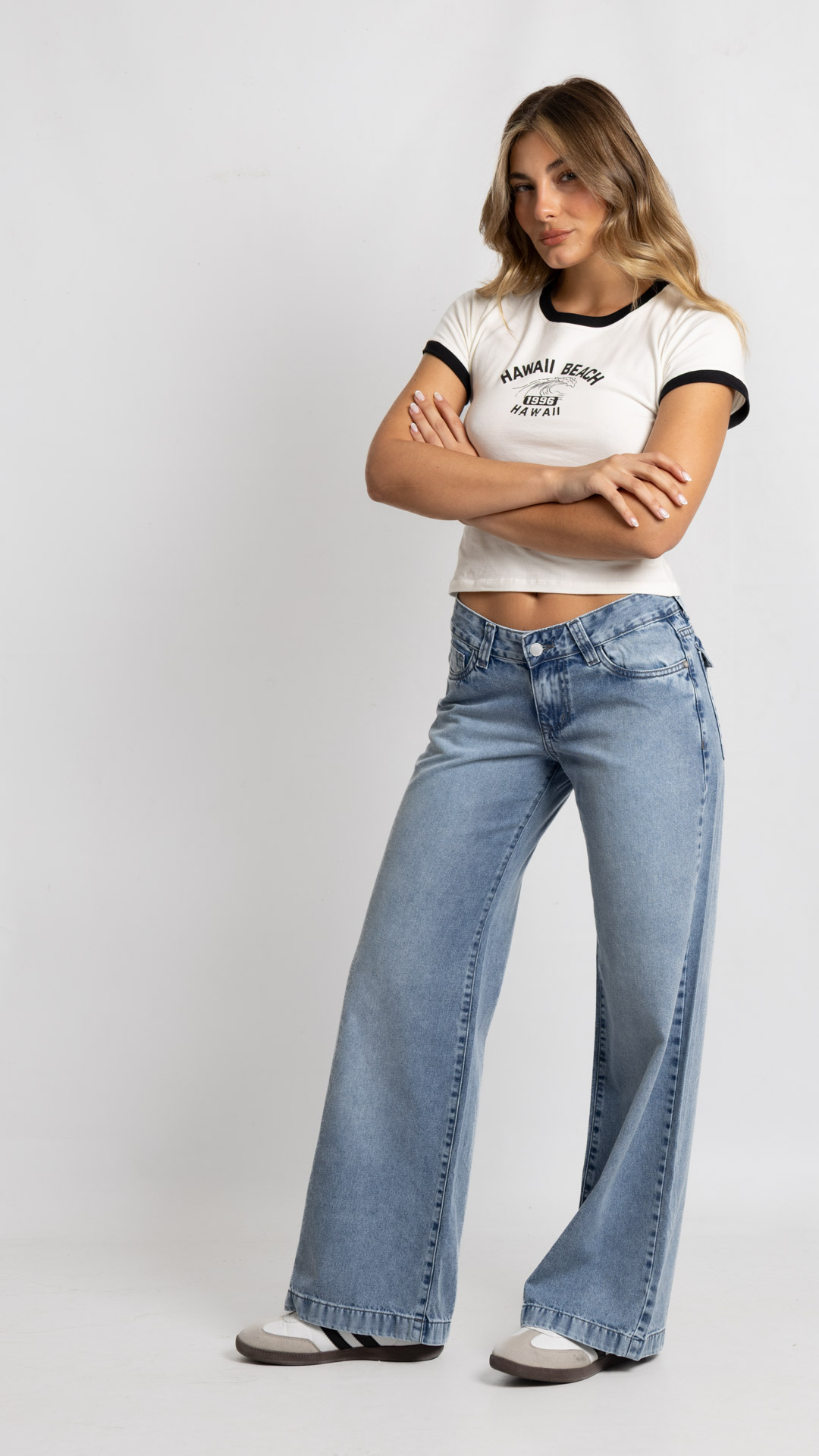 Art. 1054 | Wide Leg Nevado Tapa Trasera H/Gris TB