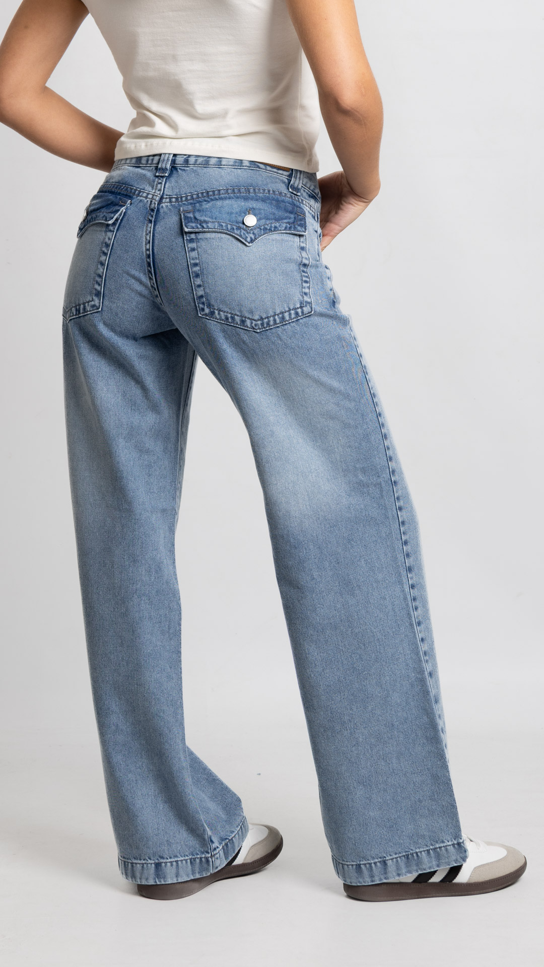 Art. 1054 | Wide Leg Nevado Tapa Trasera H/Gris TB