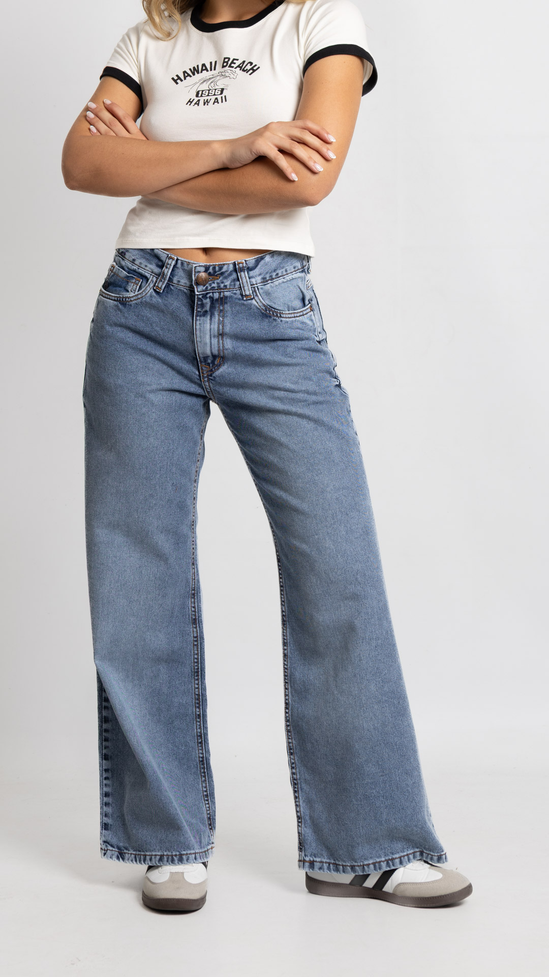 Art. 1047 | Wide Leg Nevado con Pinches H/M TA