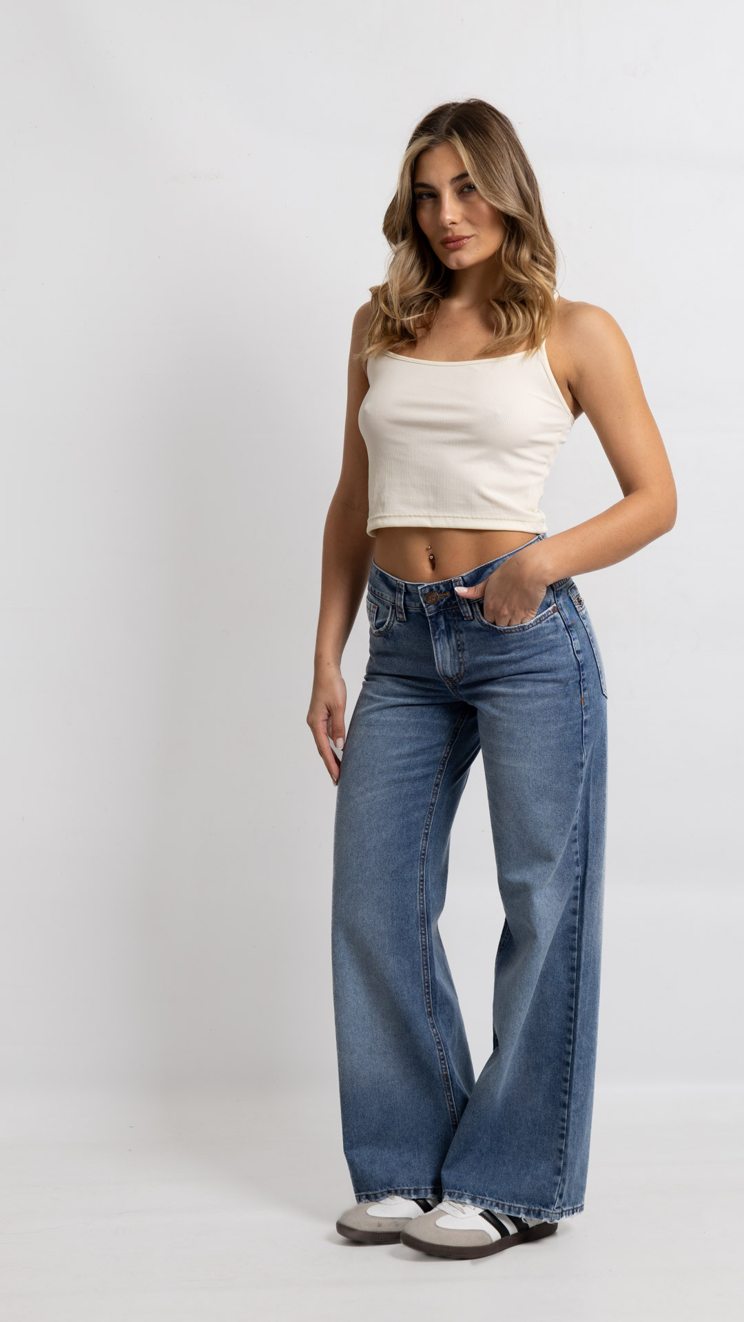 Art. 1060 | Wide Leg Nevado Con Cierre Trasero H/M TM